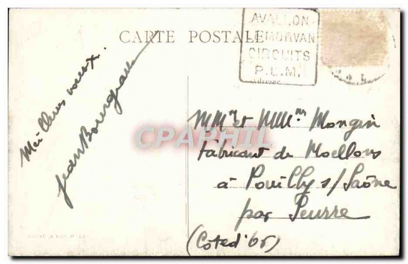 Postcard View Of Vezelay Old City