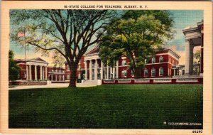Postcard SCHOOL SCENE Albany New York NY AL8256