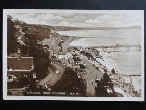 Isle of Wight: Shanklin from RYLSTONE c1940's RP Old Postcard