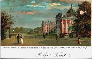 Germany Berlin Potsdam Sommer Residenz S.M. des Kaisers Vintage Postcard C149