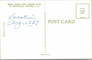 Postcard HOTEL SCENE Victoria British Columbia BC AK2320