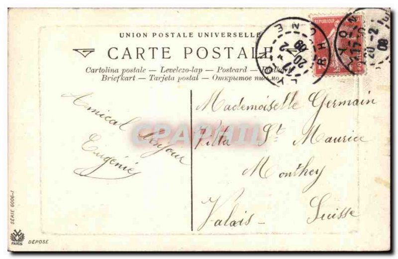 Old Postcard Napoleon intimate 1 Baccarat