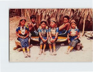 Postcard Children of San Blas, Panama