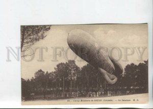 470665 FRANCE Souge Gironde Military Camp airship launch Vintage postcard