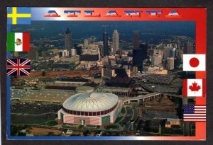 GA Georgia Dome Stadium Sports Atlanta Falcons Football Team Postcard