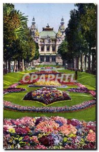 Old Postcard Monte Carlo Casino Gardens