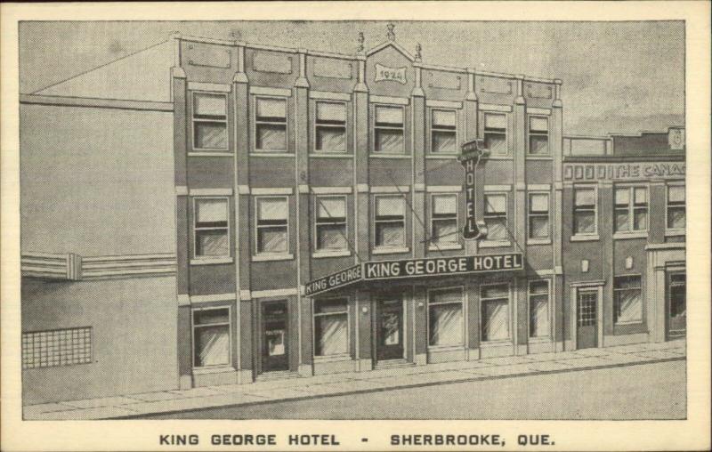 Sherbrooke Quebec King George Hotel Postcard