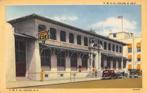 Colon Panama YMCA Building Linen Antique Postcard J45189