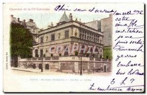 Old Postcard Chocolate Colonial House Francois 1er Paris during the Queen