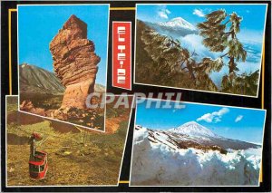 Postcard Modern Tenerife Canarias El Teide