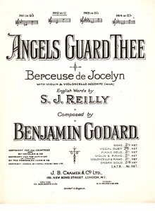 Angels Guard Thee Benjamin Goddard Antique Olde Sheet Music