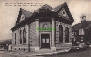 Postcard First National Bank Pen Argyl PA