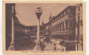 BF19164 piazza dei signori con le colonne  vicenza  italy  front/back image