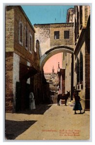 Arch of Ecce Homo Jerusalem Israel 1915 DB Postcard U8