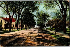 View of Residences on Main Street, Ayer MA c1907 Vintage Postcard L39