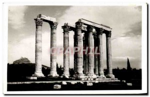 Old Postcard Aohnai Oavmoikion Athens Temple Of Zeus