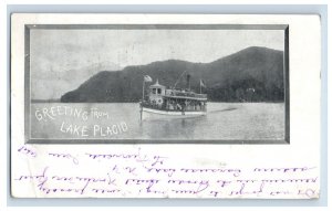 C. 1898 Lake Placid Steam Boat Postcard P213E