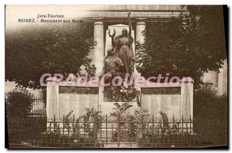 Old Postcard Morez Monument Aux Morts