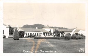 J11/ Buckley Washington RPPC Postcard c1950s Rainier School Building 129