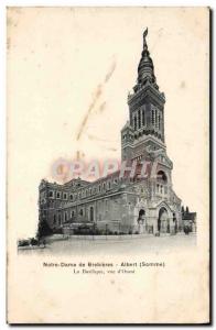 Old Postcard Notre Dame Basilica Albert Brebieres View d & # 39Ouest