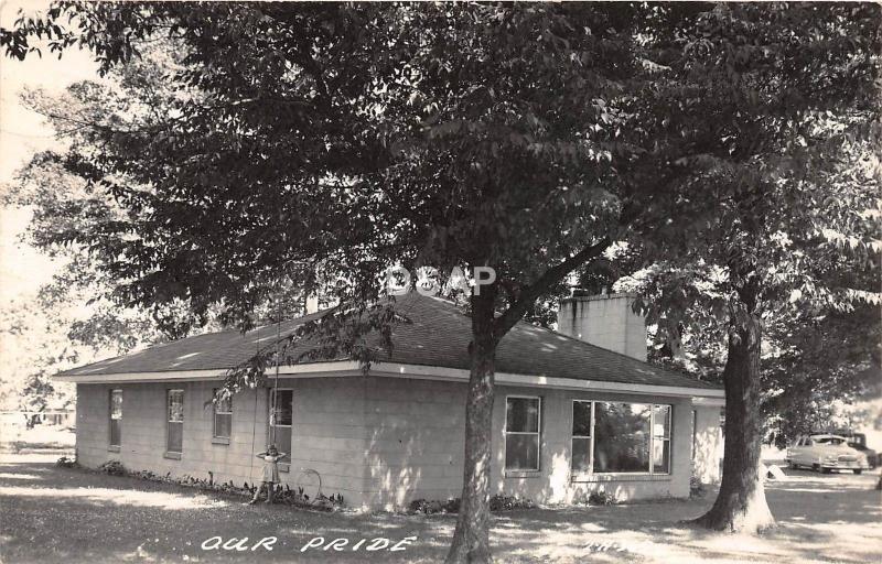 C29/ Marcellus Michigan Mi Real Photo RPPC Postcard 1953 Cottage Our Pride