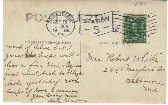 PA - Philadelphia Suburb. The Town Pump ca 1908  RPPC