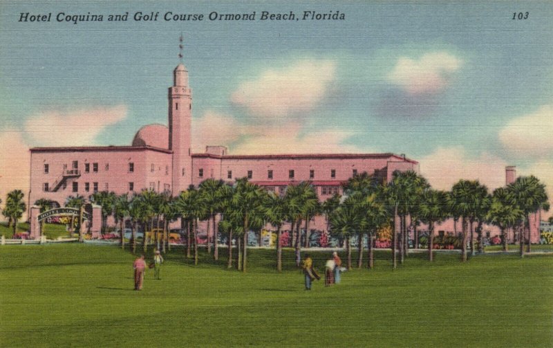 PC GOLF, FL, HOTEL COQUINA GOLF COURSE, Vintage Postcard (b45859)