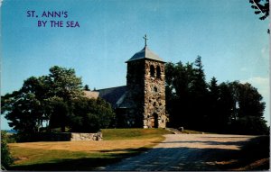 Vtg Kennebunkport Maine ME St Ann's by the Sea Episcopal Church Chapel Postcard