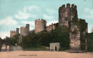 Vintage Postcard Conwy Castle Fortification Wales E.T.W. Dennis & Sons Pub.