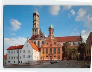 Postcard Basilica of SS Ulrich and Afra Augsburg Germany