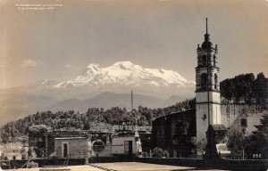 RPPC Iztaccihuatl Tlalmanalco Mexico Real Photo c1930s Vintage Postcard