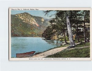 Postcard Echo Lake And Mt. Lafayette Franconia Notch New Hampshire USA