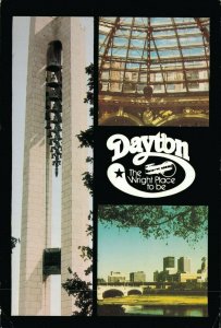 USA Ohio Dayton The Wright Place to be, Deeds Carillon Vintage Postcard BS.10