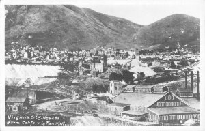 RPPC VIRGINIA CITY, NV California Pan Mill Gold Mine c1950s Vintage Postcard