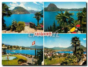 Modern Postcard Lugano