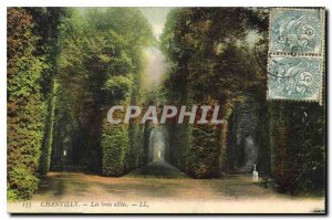 Old Postcard Chantilly The three aisles