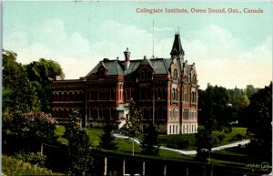 Postcard ON Owen Sound Collegiate Institute 1912 K41