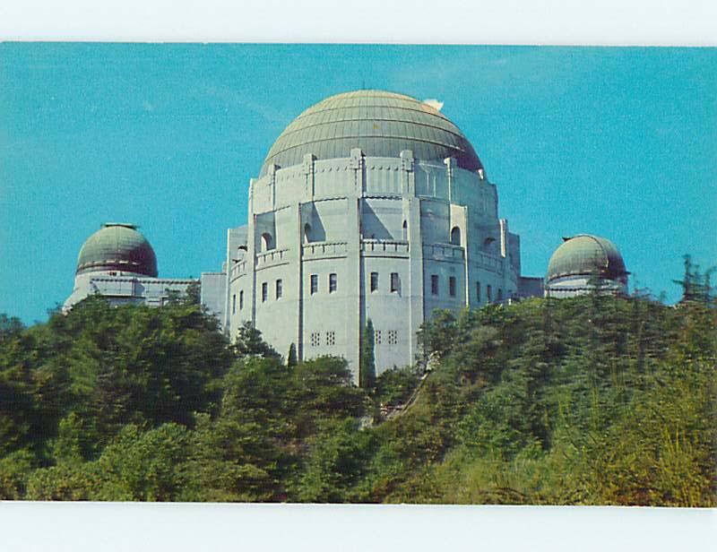 Pre1980 DOMES OF SOLAR TELESCOPE AT GRIFFITH OBSERVATORY Los Angeles CA r9713