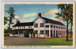 1941 Dearborn Michigan Clinton Inn Greenfield Village Edison Institute Postcard