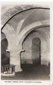 Hampshire Postcard - The Early Norman Crypt - Winchester Cathedral - Ref 19840A