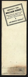 Pittsburgh PA - William Penn Hotel -  Chatterbox matchbook cover