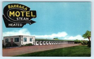 SARNIA, Ontario, Canada ~ BARBARA MOTEL  c1940s Roadside Postcard