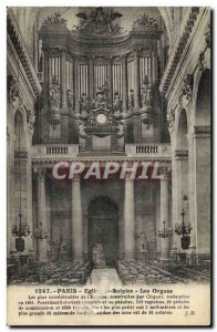 Old Postcard Organ Paris St Sulpice Church Organs