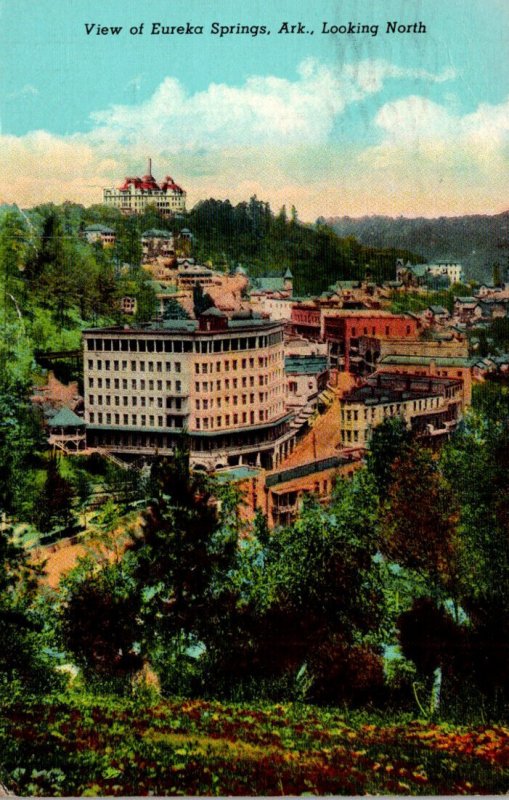 Arkansas Eureka Springs View Looking North 1947 Curteich