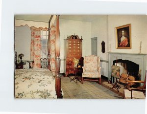 Postcard Bed Chamber George Wythe House Williamsburg Virginia USA