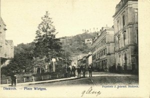 luxemburg, DIEKIRCH, Place Wirtgen (1899) Postcard