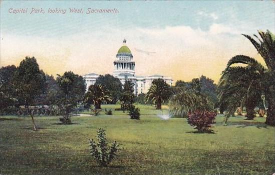 California Sacramento Capitol Park Looking West