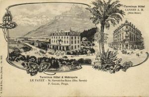 france, SAINT-GERVAIS-LES-BAINS, Le Fayet, Terminus Hotel & Metropole (1905)