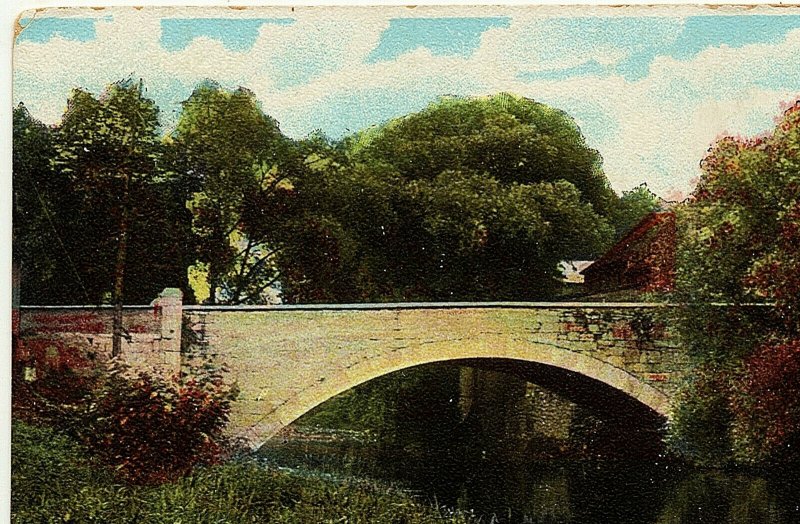 1907-15 Chambersburg PA King Street Bridge RARE Antique German Made DB Postcard