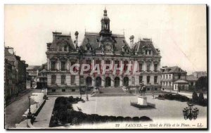 Old Postcard Vannes Hotel de Ville and Place